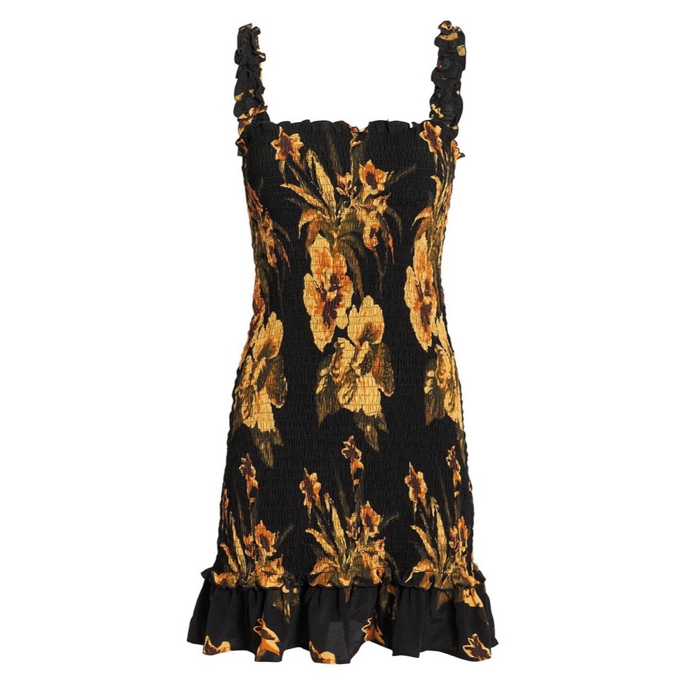 Faithfull the Brand Del Mar Dress in Caribbean Trim - Picture 3 of 10